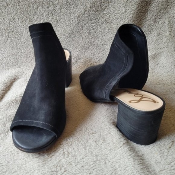 Sam Edelman Shoes - Sam Edelman suede block heel mules size 9